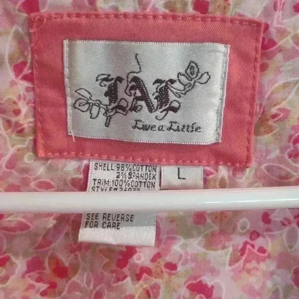 Live a Little women's pink‎ coral blazer size large